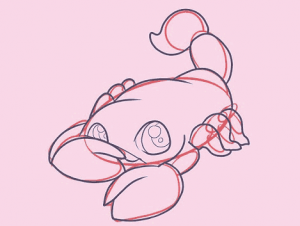 نقاشی ساده عقرب