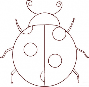 نقاشی کودکانه کفشدوزک