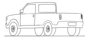 نقاشی کودکانه وانت