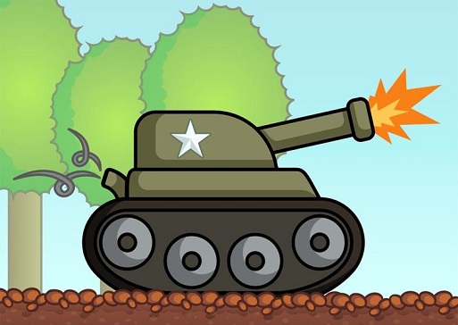 نقاشی کودکانه تانک