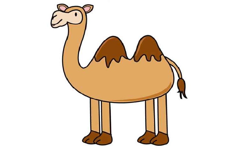 نقاشی کودکانه شتر