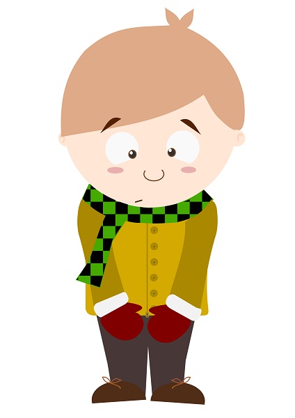 نقاشی کودکانه پسر بچه