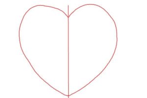 نقاشی کودکانه قلب